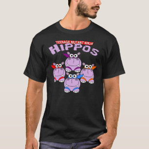 Teenage Mutant Ninja Hippopotame T-shirt classique
