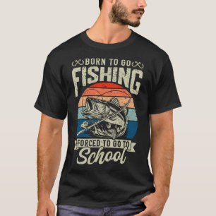 Teenager, die Shirt fischen, gezwungen, mit der Ba