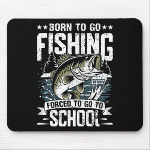 Teenager, die Shirt fischen, gezwungen, mit der Ba Mousepad