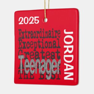 Teenager Extraordinaire INDIVIDUELL Keramikornament