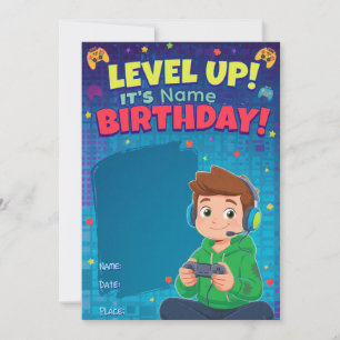 Teenager-Gamer-Junge-Videospiel-Player-Geburtstag Karte