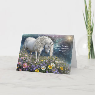 Teenager Happy Birthday mit Hübschem Einhorn Karte