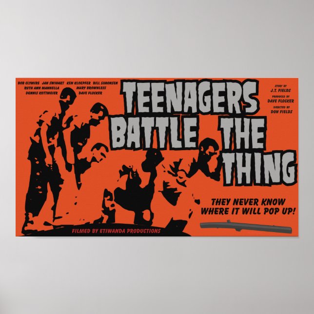 Teenager kämpfen mit dem Theaterfilm Poster (Vorne)