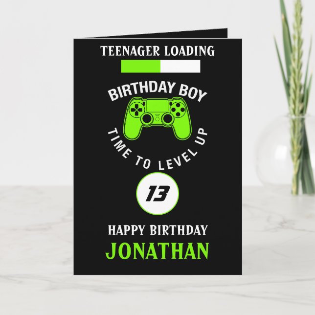 Teenager Loading Funny Gamer Karte (Vorderseite)