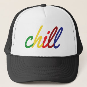 Teenager-Mädchen Chill Retro-Farben Truckerkappe
