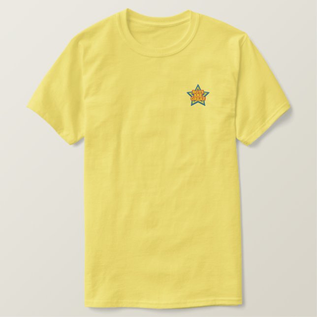 Teenagerbestickter T - Shirt (Design vorne)