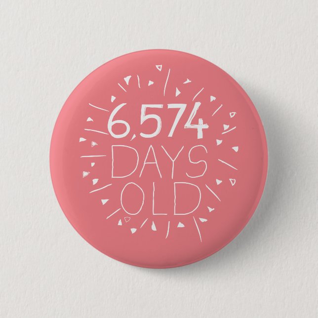 Teenagergeschenk zum 18. Abzeichen Party Button (Vorderseite)