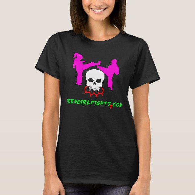 TeenGirlFights.com Offizielles Shirt (Vorderseite)