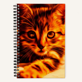 "Teeny Tigger" Kitty Spiral Notebook Notizbuch