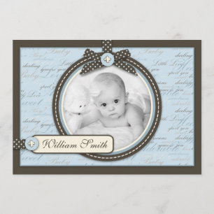 Teeny Toes BLU Announcement Card Ankündigung