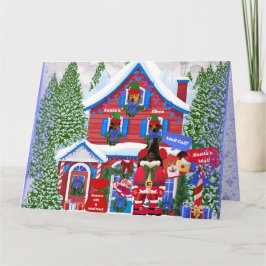 Teeny Weenie Santa Elves Cards Karte