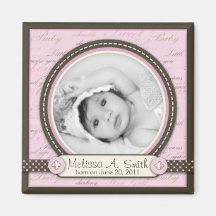 Teeny Zehe-rosa Foto-Magnet B2 Magnet