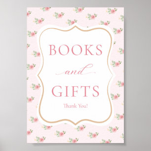 Teeparty-Baby-Shower-Bücher & Geschenke Poster