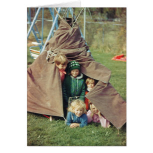 Teepee avec des enfants