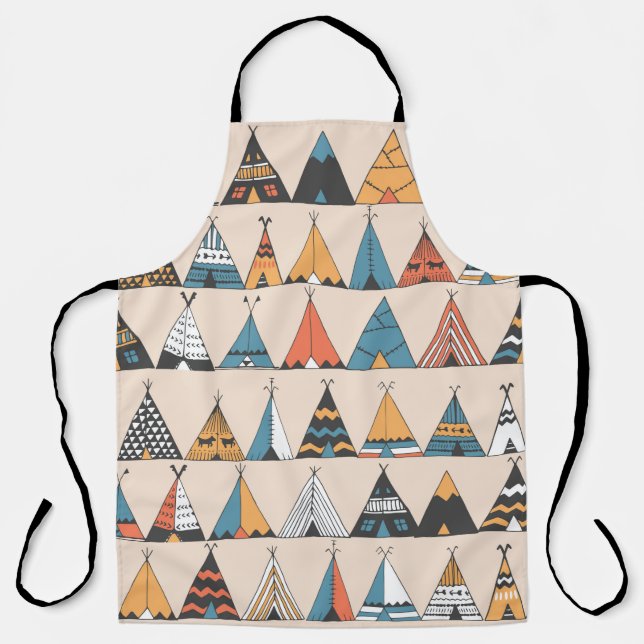 Teepee Muster. Wigwam-Sommerzelt Schürze (Vorderseite)