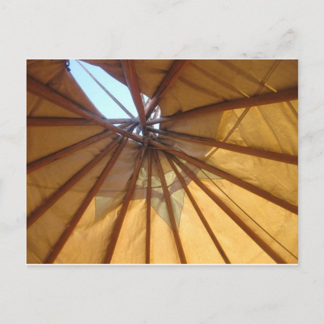Teepee Postkarte (Vorderseite)