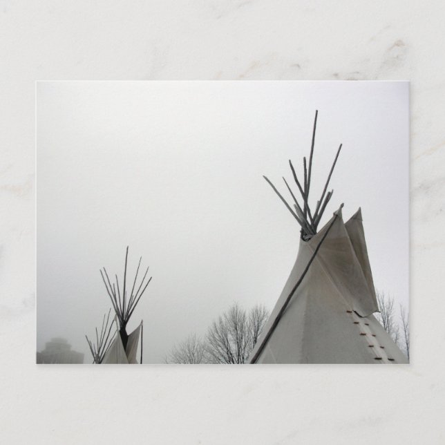 Teepee Tops Postkarte (Vorderseite)