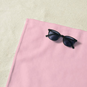 Teerosa Pink Solidfarbe Strandtuch