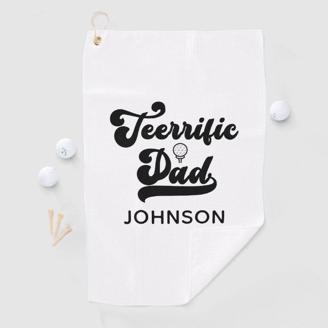 Teerrific Papa Funny Vathers Tagesgeschenk für Pap Golfhandtuch (Insitu)