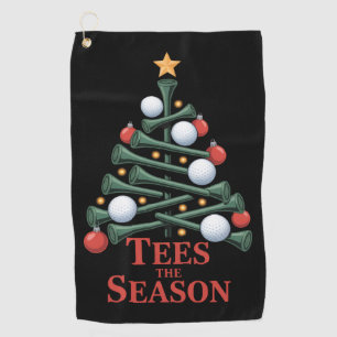 Tees die Saison Golf Lustiger Weihnachten Golf Bau Golfhandtuch