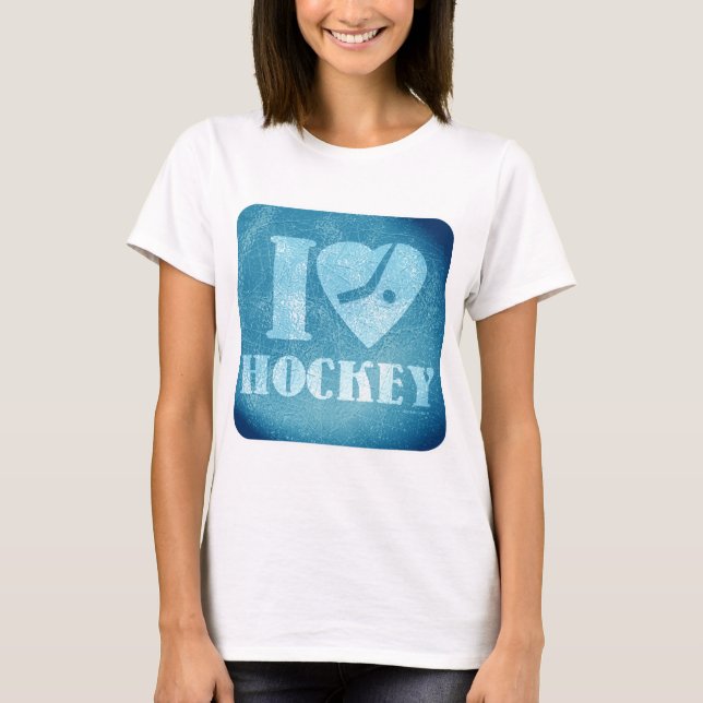 Tees I Heart Hockey Epic Sports Logo (Vorderseite)