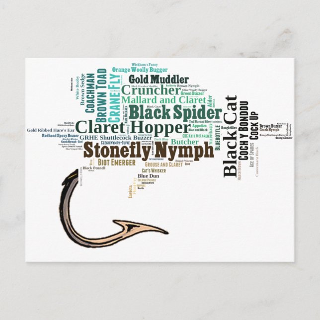 Teeschirme, Geschenke und Neuheiten fischen Postkarte (Vorderseite)