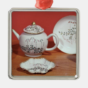 Teeservice dargestellt Karl Linnaeus Silbernes Ornament