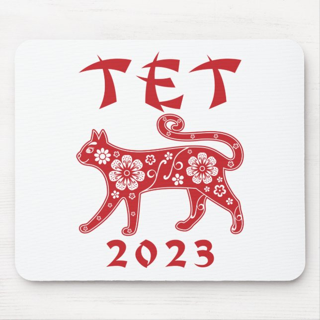 Teet 2023 Vietnamese New Year of the Cat Mousepad (Vorne)