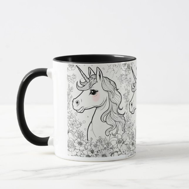 Teetasse mit Einhorndesign (Links)