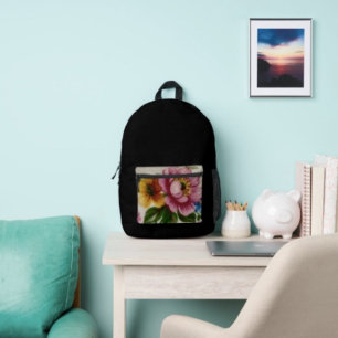 Teetassen-Blumenstrauß  Bedruckter Rucksack