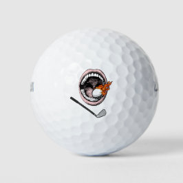 Teeth Golf Ball mit Flammen Golf Ball für Zahnärzt