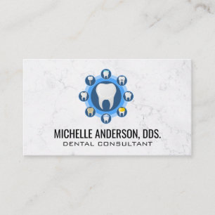 Teeth Logos Business Card Visitenkarte