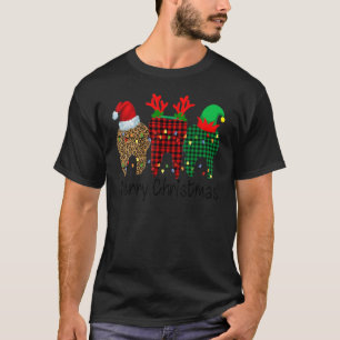 Teeth Merry Christmas Funny Dental Liebhaber T-Shirt