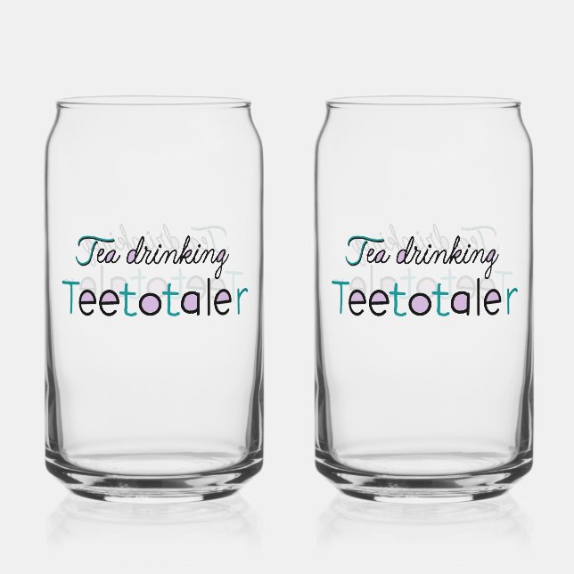 Teetotaler Glass Dosenglas (Vorderseite)