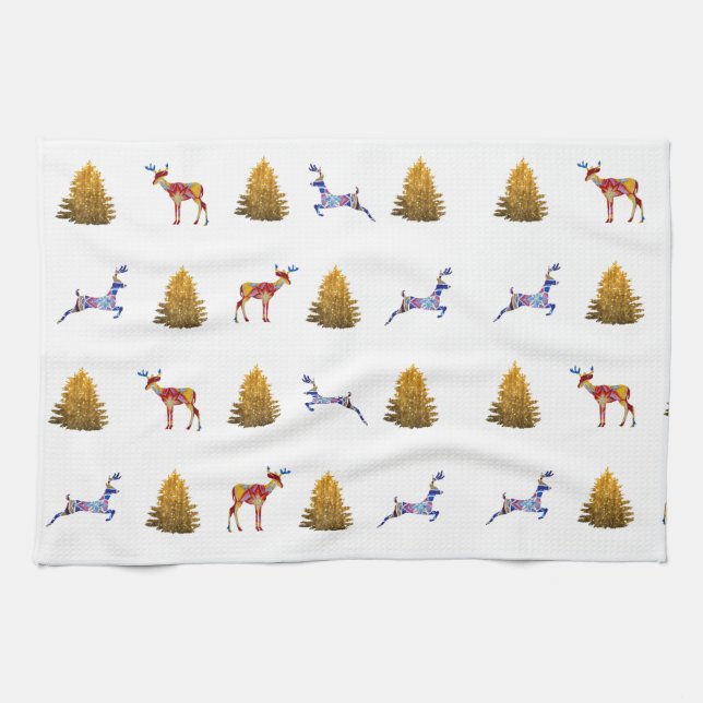 Teetuch Niedlich Weihnachten Handtuch (Horizontal)