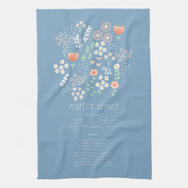 Teetuchrezeptorte mit Marmelade und Cremegeschenk Geschirrtuch