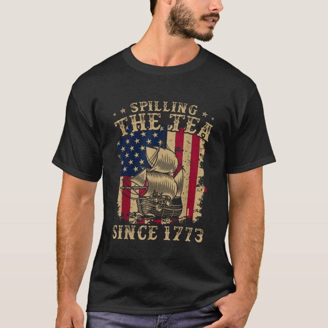 Teeüberzug Seit 1773 Funny American Retro 4 T-Shirt (Vorderseite)