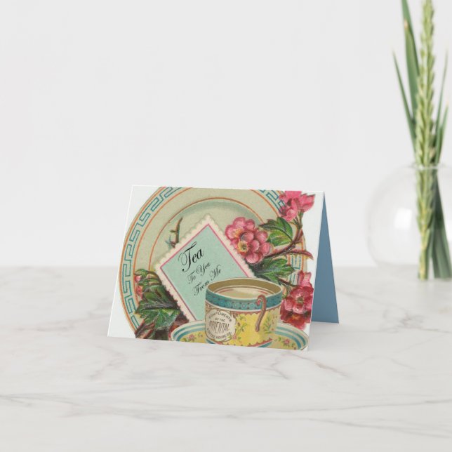 Teezeit Einladung (Vorderseite)