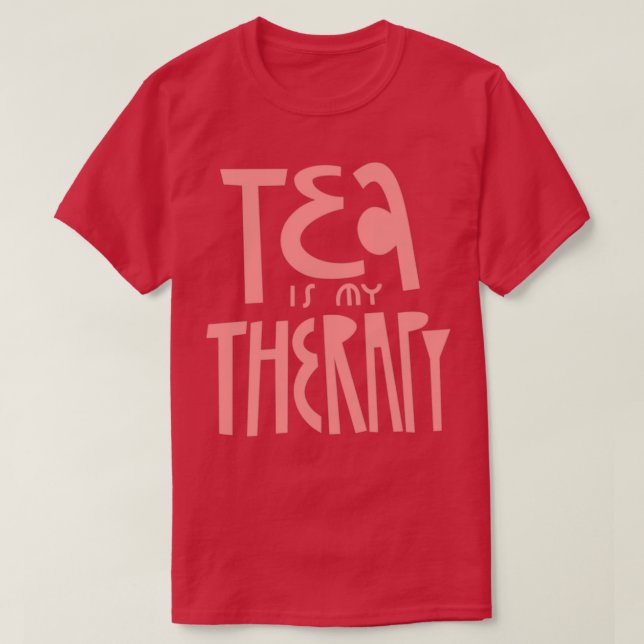 Teezeit gerahmt Tee ist meine Therapie 1 (Design vorne)