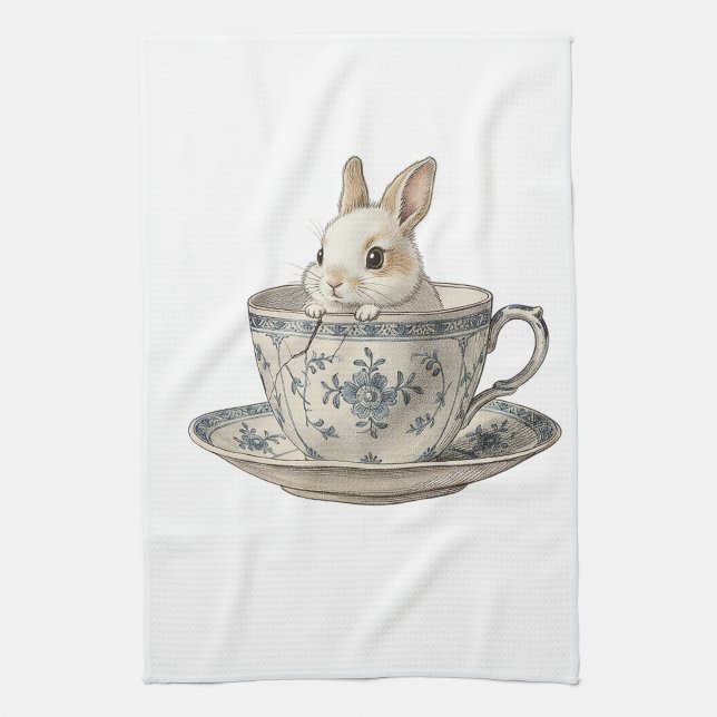 Teezeit Geschirrtuch (Vertikal)