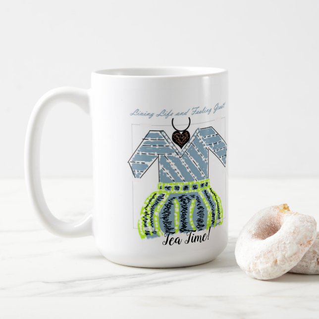 Teezeit! Kaffeetasse (Mit Donut)