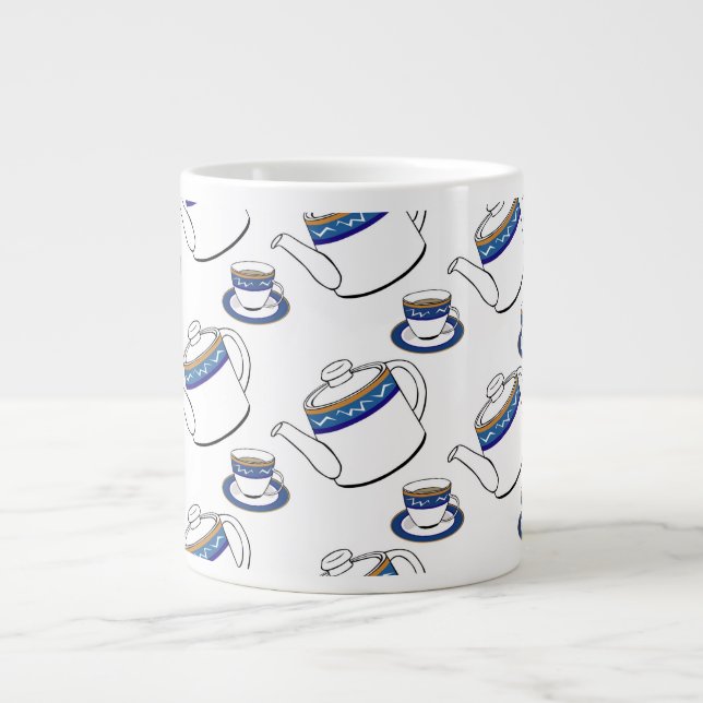 Teezeit-Kaffeetasse Jumbo-Tasse (Vorderseite)