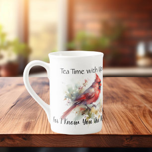 Teezeit mit dir, denn ich weiß, du bist in der Näh Prozellantasse