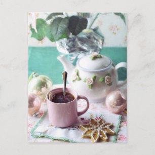 Teezeit Postkarte für den Tee