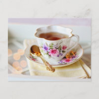 Teezeit Postkarte für den Tee