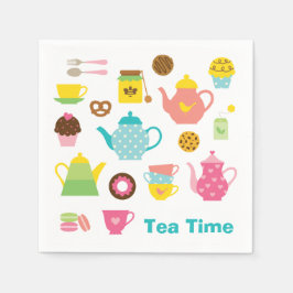 Teezeit Serviette