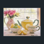 Teezeit Tee-Raumpostkarte für das Postcrossing Postkarte<br><div class="desc">Teezeitpostkarten-Reihe #5.</div>