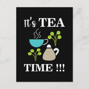 Teezeit Teeliebhaber Teetasse Postkarte