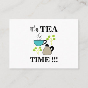 Teezeit Teetasse Teeliebhaber Tee Visitenkarte