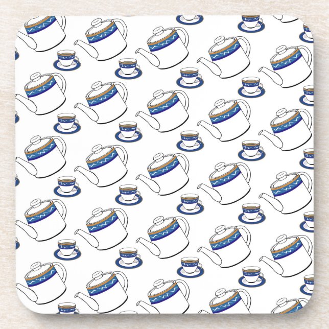 Teezeit-Untersetzer Getränkeuntersetzer (Vorderseite)